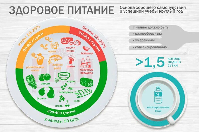 Основа здорового питания для школьников тест новосибирск. Тарелка правильного питания для школьников. Правильное питание инфографика. Здоровое питание инфографика. Рекомендации здорового питания.