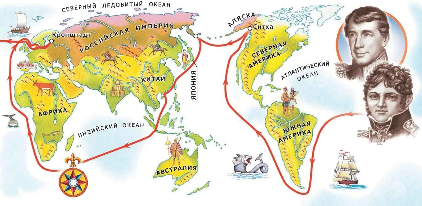 Кругосветное путешествие Крузенштерна и Лисянского. Маршрут кругосветного путешествия Ивана Крузенштерна. Первое кругосветное путешествие Крузенштерна и Лисянского карта. Маршрут экспедиции крузенштерна на карте