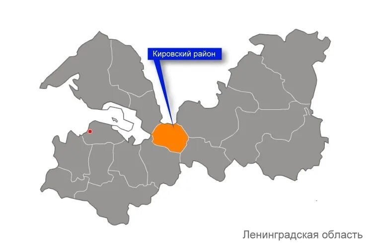 Карта кировского района ленинградской. Кировский район Ленинградской области. Кировский район Ленинградской области на карте. Карта Ленинградской области вектор. Карта Кировского района ЛО.