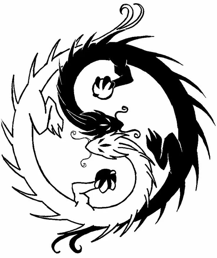 Дракон скорпион инь янь. Дракон инь янь тату эскиз. Инь янь тату эскиз. Эскизы черных татуировок. Тату инь янь с драконом.