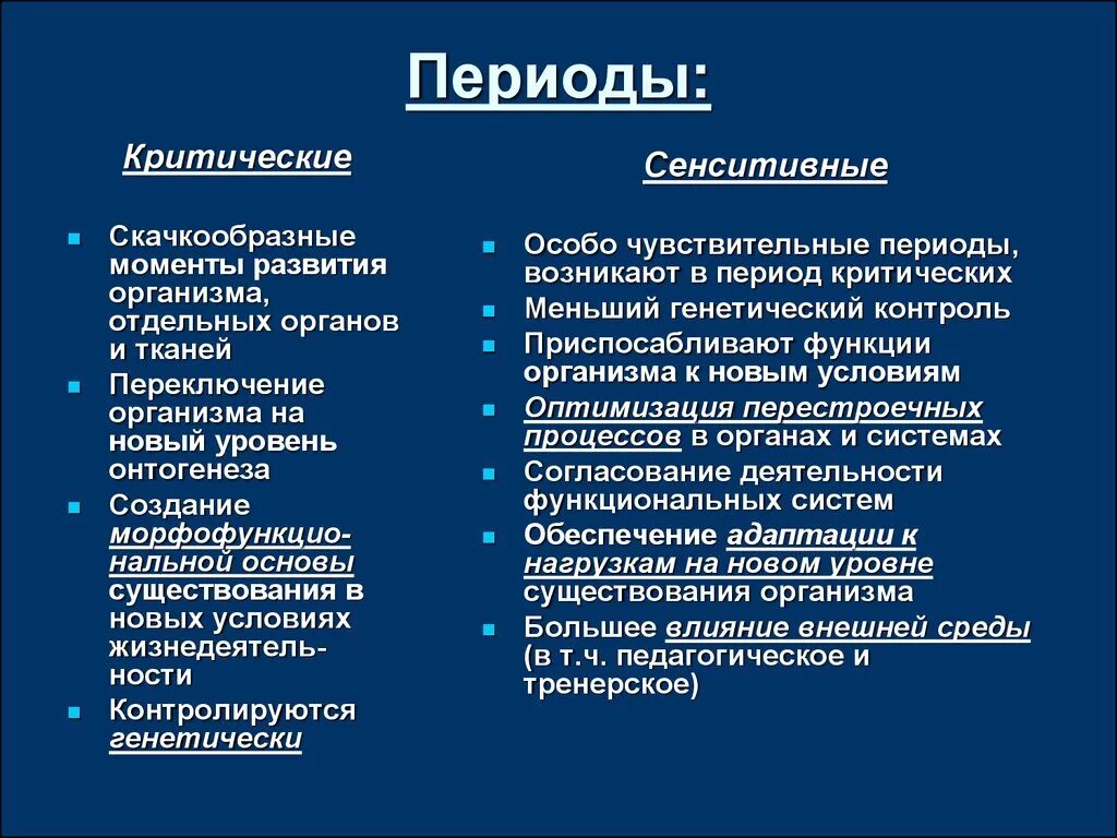 Критические и сенситивные периоды развития. Критические и сенситивные периоды развития ребенка. Понятие сенситивных и критических периодов развития.. Характеристика критических и сенситивных периодов онтогенеза.