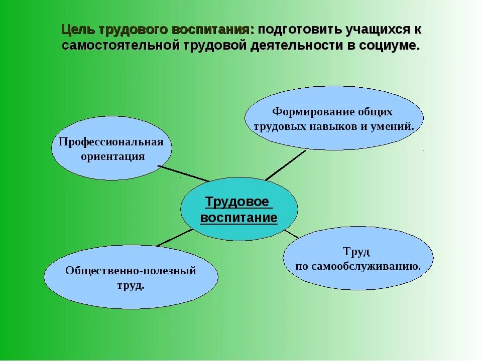 Направления развития школьников. Система трудового воспитания в школе. Система трудового воспитания учащихся начальных классов. Направления трудового воспитания. Основные понятия трудового воспитания.