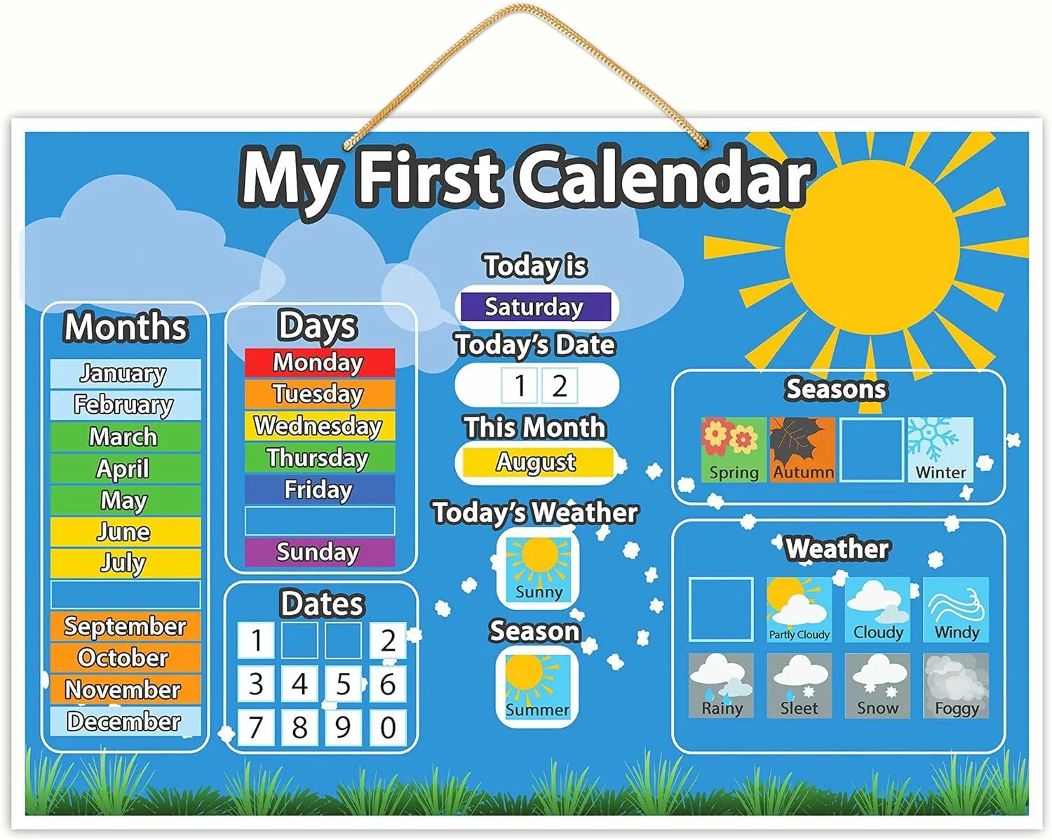 My first c. Календарь на английском для детей. my first calendar. my first calendar шаблон. weather плакат.
