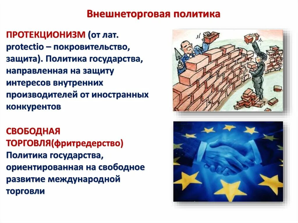 Направления политики протекционизма. Свободная торговля и протекционизм. Протекционизм это. Протекционизм и фритредерство. Политика протекционизма.