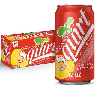 Amazon.com: Squirt Ruby Red Grapefruit Soda, lata de 12 onzas líquidas.