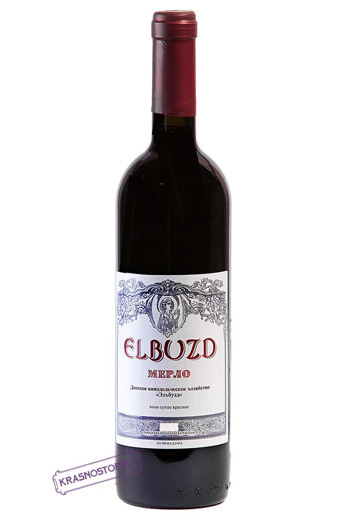 Вино "Эльбузд" Мерло. Красное вино Merlot, Elbuzd. Донское винодельческое хозяйство Эльбузд. Вино столовое сухое красное 75 Мерло. Вино красное сухое купить в спб