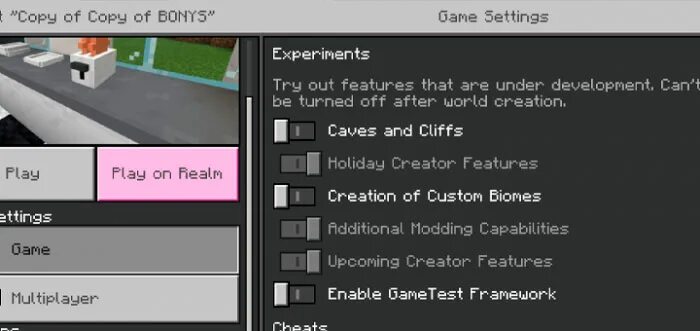 Create features