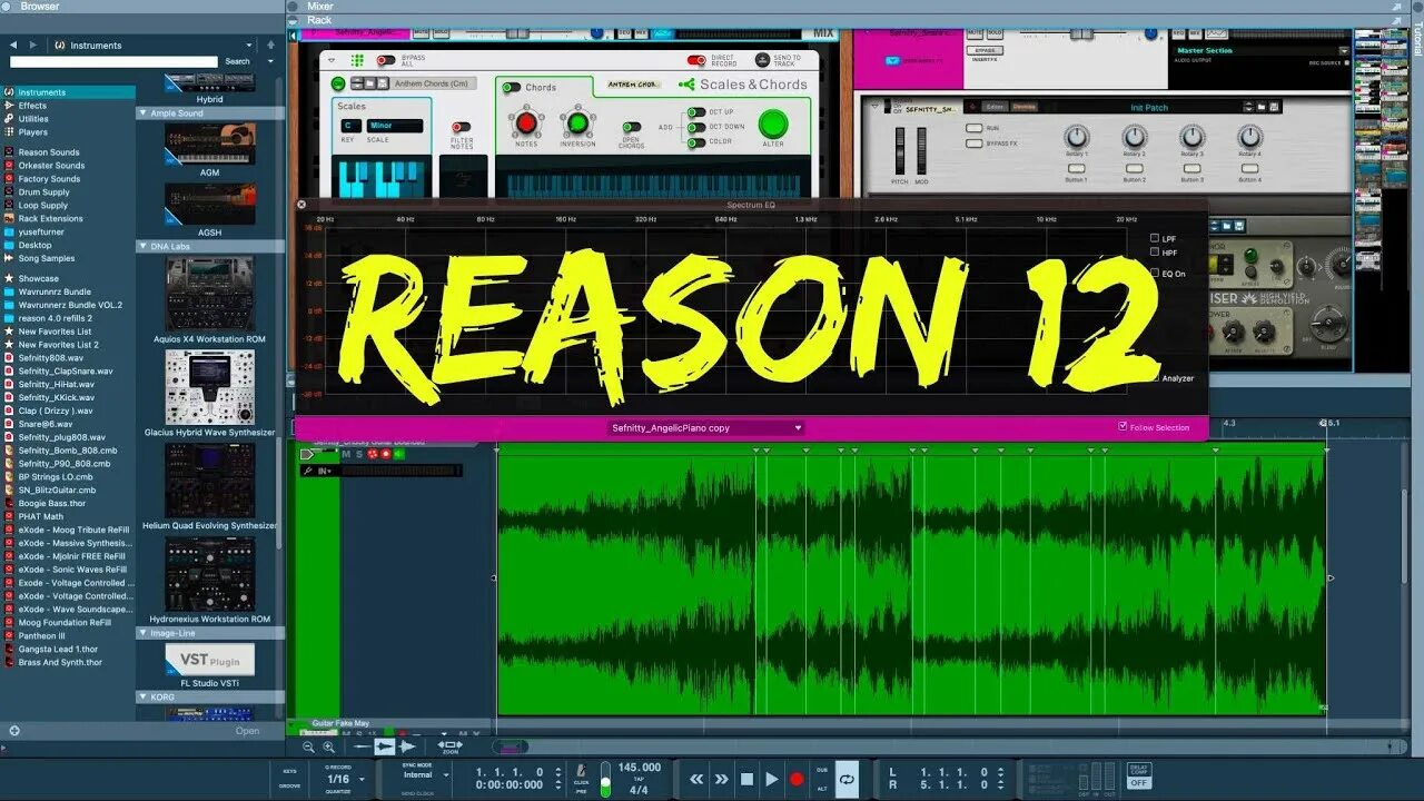 Reason 12. Reason Studios - reason 12. Propellerhead reason 12. Картинки Ризон 12.