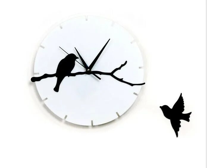 оригинальные часы на стену. деревянная люстра птица. часы дерево с птичками. часы инь янь лазерная резка. часы из дерева настенные.