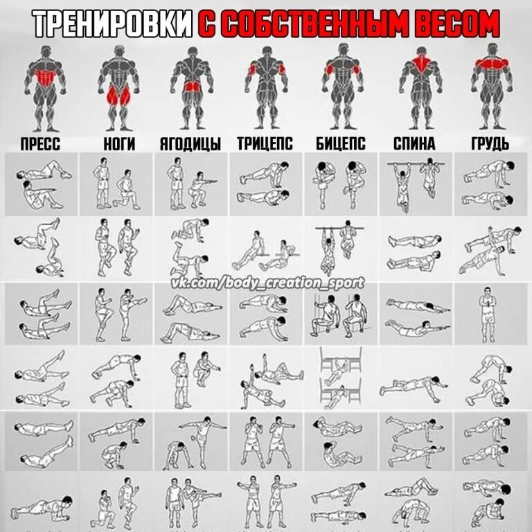 Тренировка без инвентаря