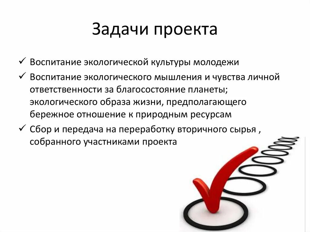 Что писать в цели проекта