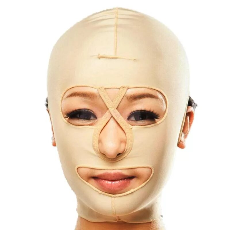Приложение в котором можно маски. Компрессионная маска lipomed face. Эластичная маска для лица. Бандажная маска для лица. Бандаж для коррекции овала лица.