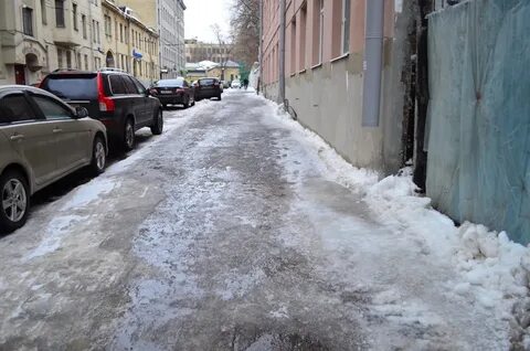 Тротуар зимой