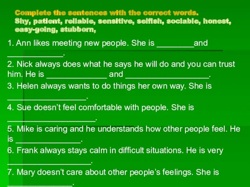 Easy going предложения. Easy going перевод. Ann likes meeting New people she is. Предложение со словом easy going. Like to meet or like meeting