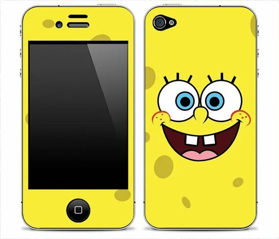 Spongebob squarepants memes. Прикольные чехлы. Bob phone. Спанч боб с телефоном. Наклейка iphone 4.
