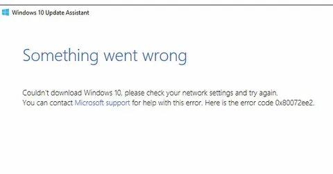 Something went wrong refresh