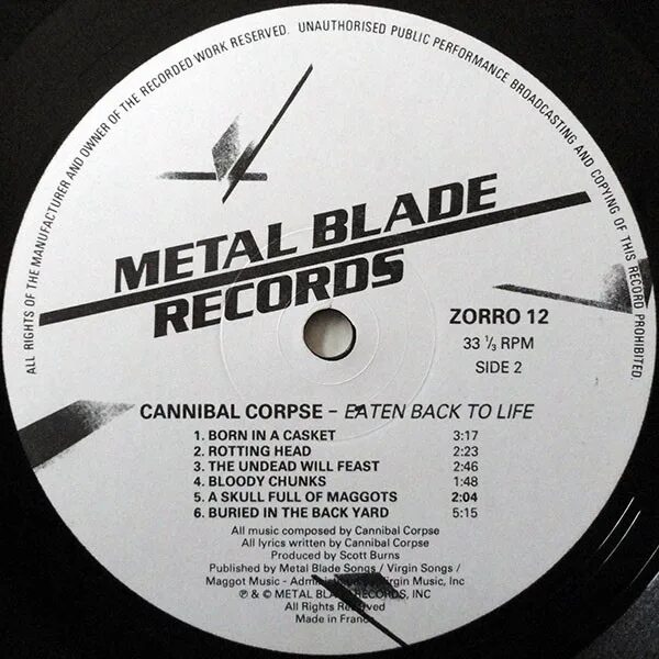 Песня back to life. Винил Cannibal Corpse 2021 пластинка.