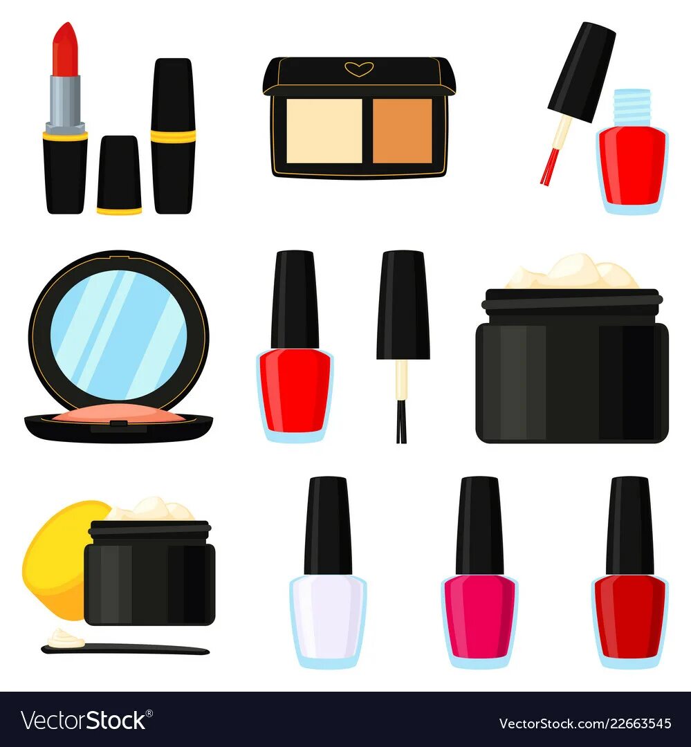 Element make up. Make up вектор. make up vector.