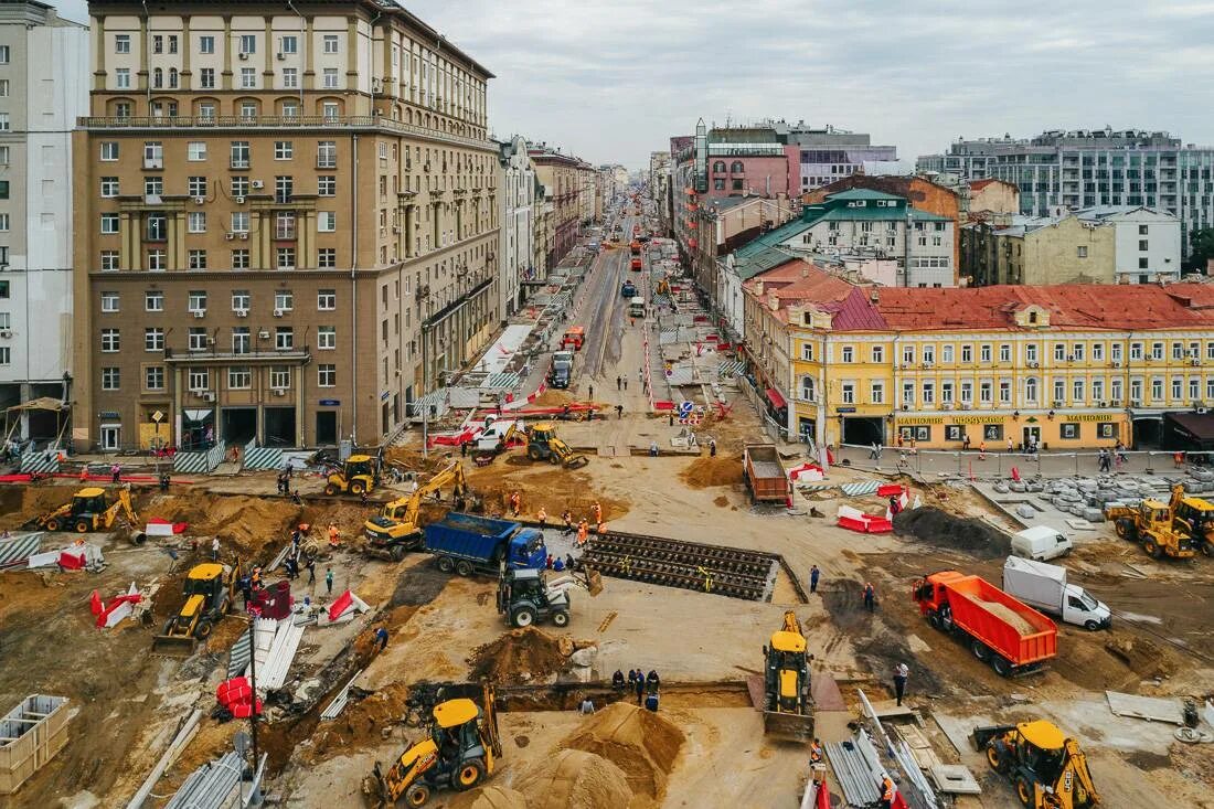 Строительство улиц в москве