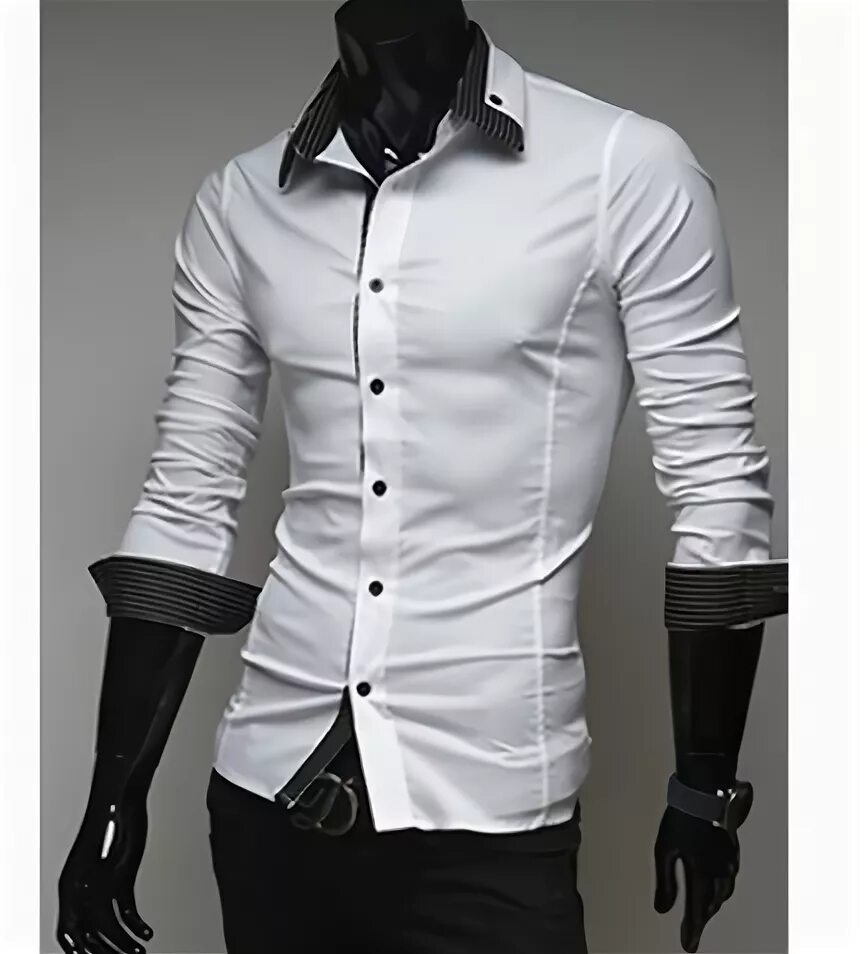 Белая рубашка с черными пуговицами мужская. Рубашка с пуговками мужская. Рубашка мужская белая с черным.