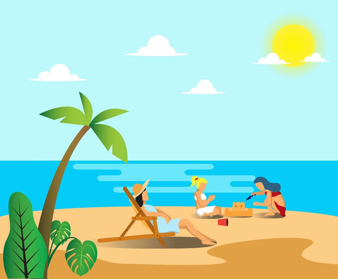 Go to the sea. Пляж иллюстрация. Пляж вектор. Пляж Векторная иллюстрация. Пляж Векторная Графика.