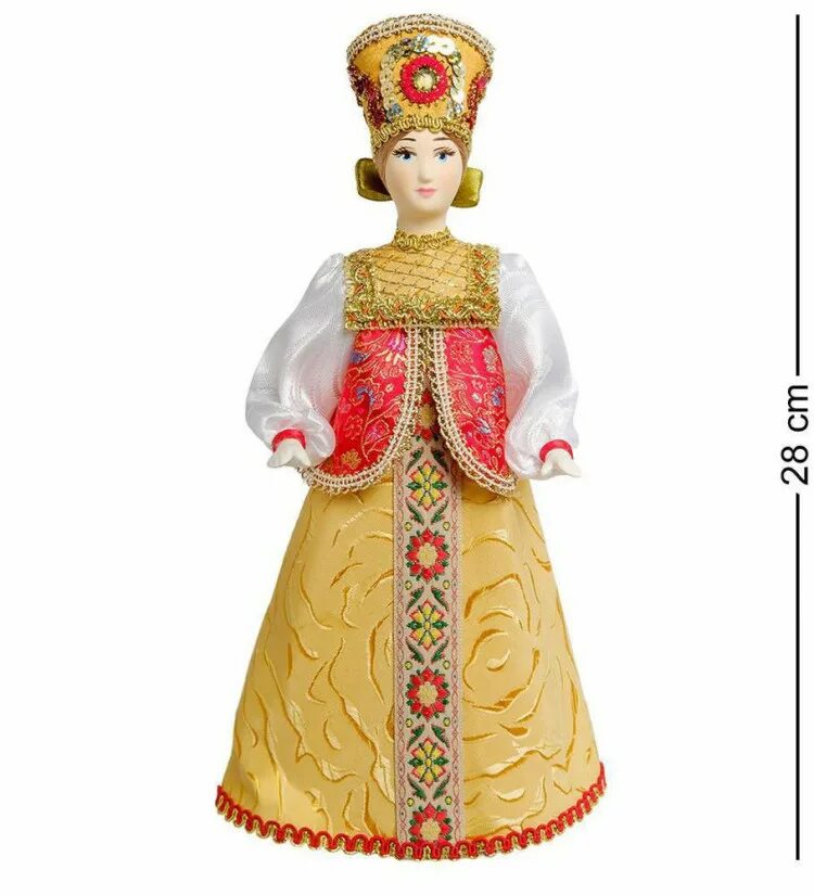 Русские куклы купить. RK-235 кукла "Любаша". Кукла в русском национальном костюме.