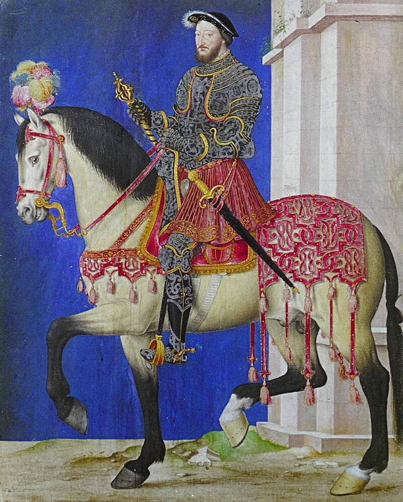 Франциск 1 франция. Франциск 1 Король Франции. Конный портрет Франциска i, Франсуа Клуэ, 1540..