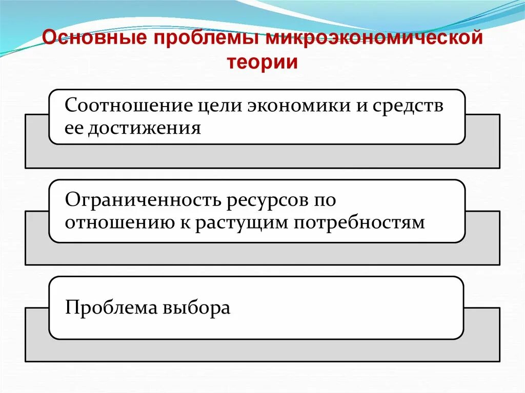 Основные микроэкономические проблемы