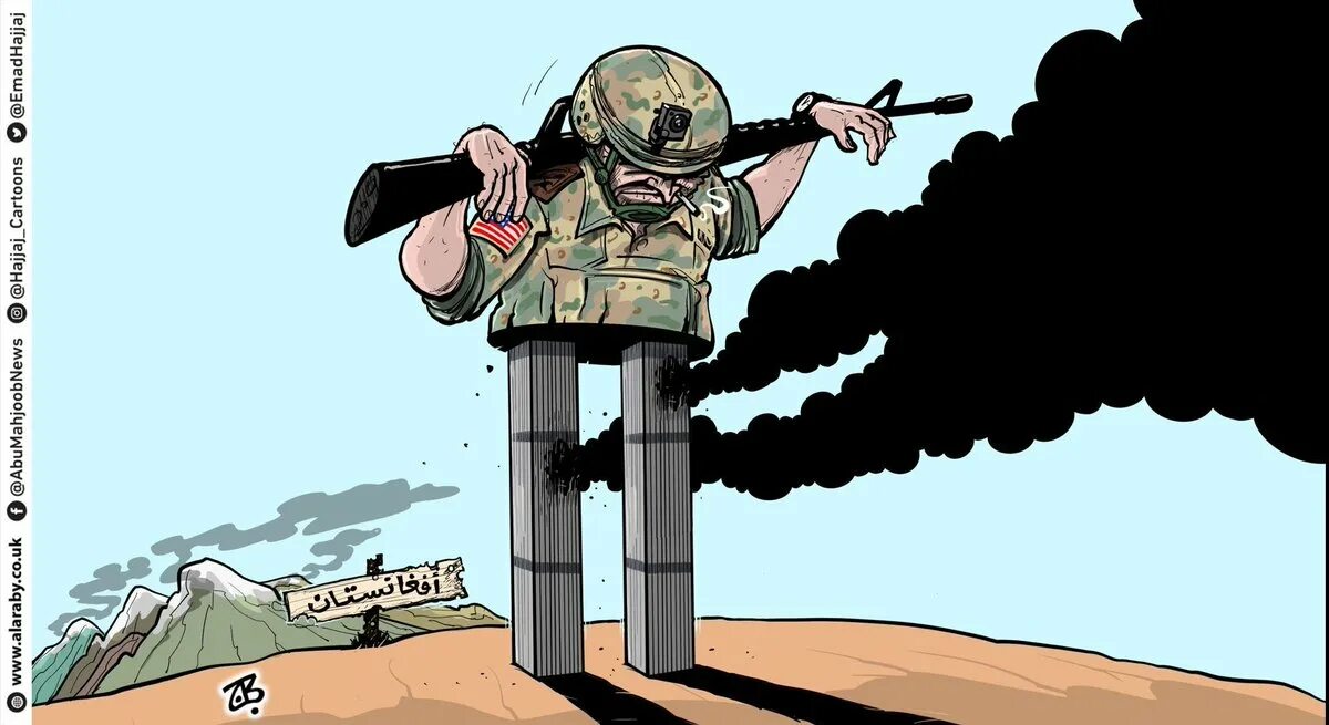 Бегство США из Афганистана 2021. США Афганистан карикатура. Карикатуры на американцев.