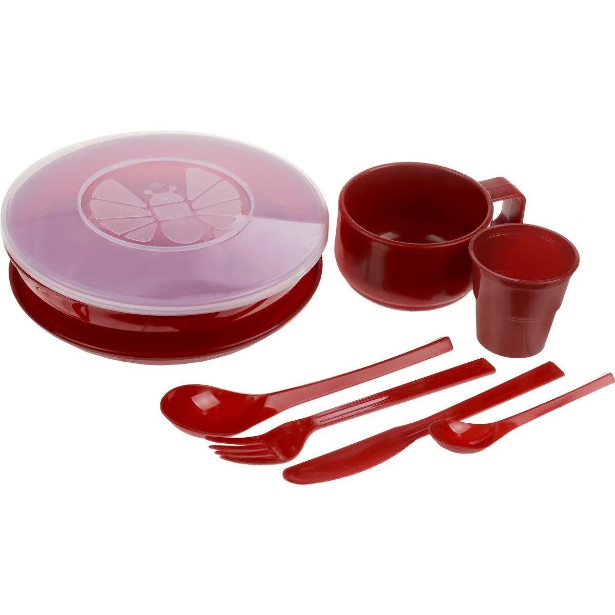 Посуда для пикника купить. Командировочный набор посуды Solaris на 1 персону s1103. Пластиковая посуда. Походная посуда. Пластиковая туристическая посуда.