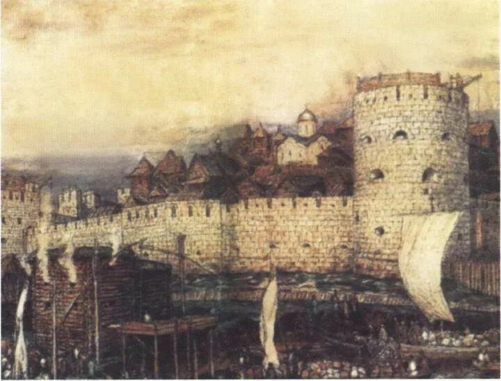 Васнецов белокаменный кремль дмитрия донского. Как выглядел кремль в 14 веке. Москва 14 век. Московский кремль 15 века. Кремль ивана калиты.