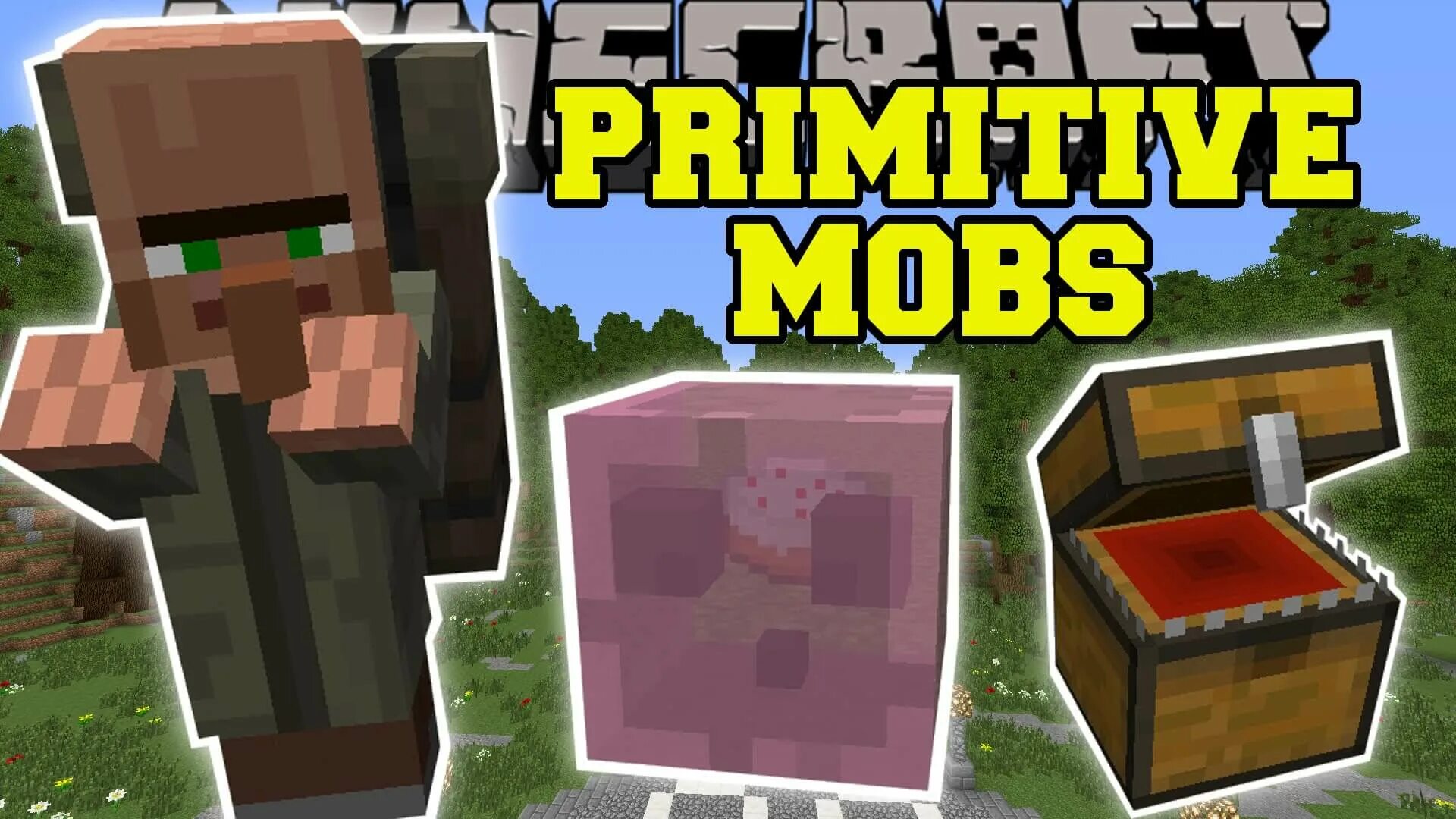 Примитив майнкрафт. Minecraft Primitive Mobs. Майнкрафт моды на мобов боссы. Primitive Mobs 1.12.2.