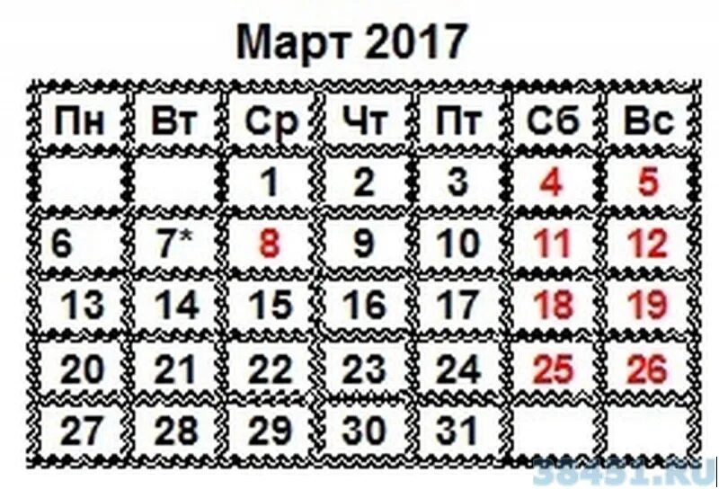 Март 2017 рф. Март 2017 года. Март 2017 года календарь.