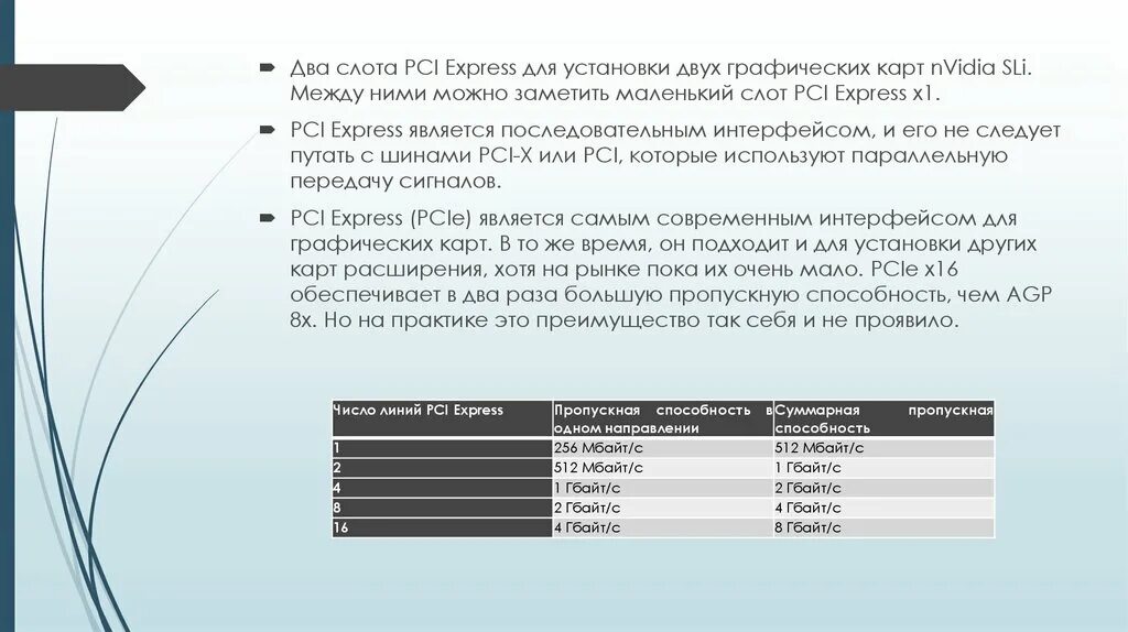 Пропускная способность интерфейсов передачи данных. Пропускная способность интерфейсов передачи данных