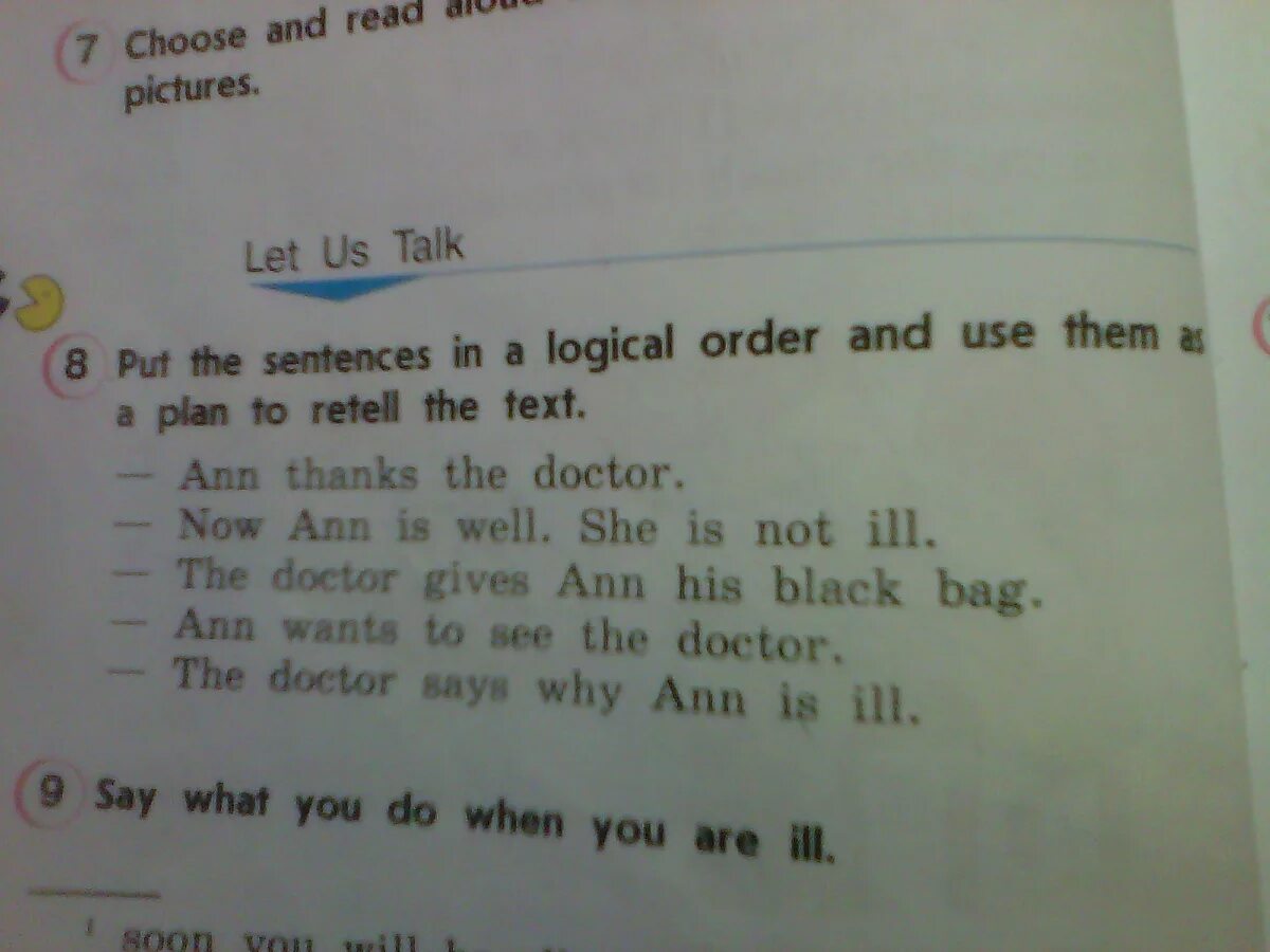 Put the sentences in a logical order and use them as a Plan to retell the text. Put the sentences in a logical order and use them as a Plan to retell the text Wild Life in Britain is in great Danger. 5 a put the sentences in order