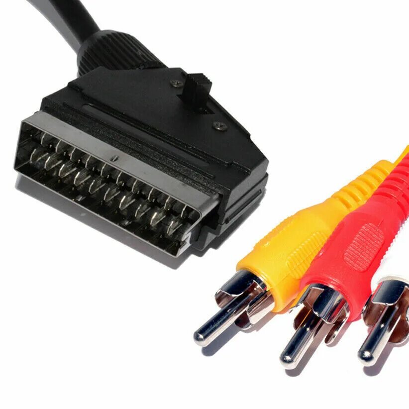 SCART 2. Скарт RCA 2. Переходник SCART - 3 X RCA - HDMI(скарт - 3 тюльпана с переключателем вход-выход). Разъём скарт тюльпан.