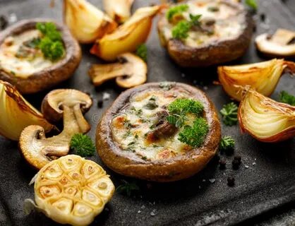 Baked mushrooms
