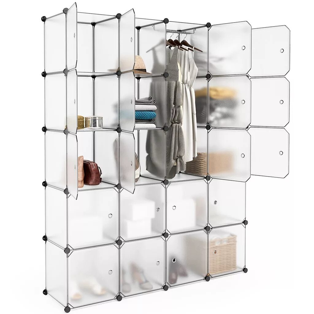 Система cube. Модульный органайзер LANGRIA 20-Cube DIY. Модульный шкаф для хранения. Модульный шкаф прозрачный. Стеллаж для хранения.