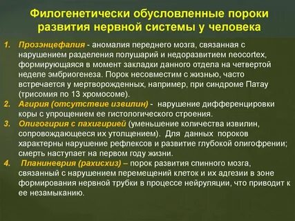Врожденный порок нервной системы