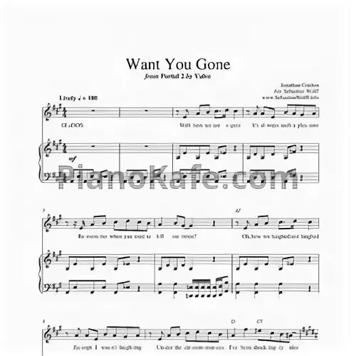Want you gone