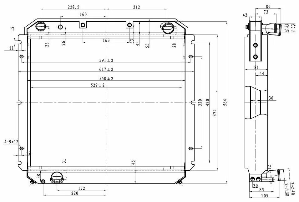 Радиатор зил бычок. 5301-1301010 (432720-1301010-11) шааз. Радиатор зил-164. Радиатор зил бычок. Радиатор зил 432720-1301010-11.