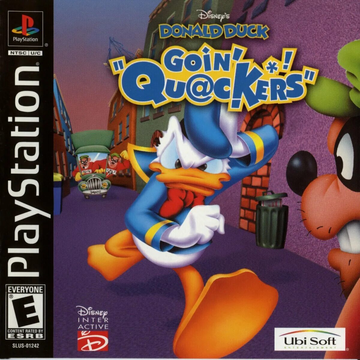 Donald duck goin. Donald Duck ps1 обложка. Игра про Дональда Дака на ps1. Disney's Donald Duck: Goin' Quackers ps1.