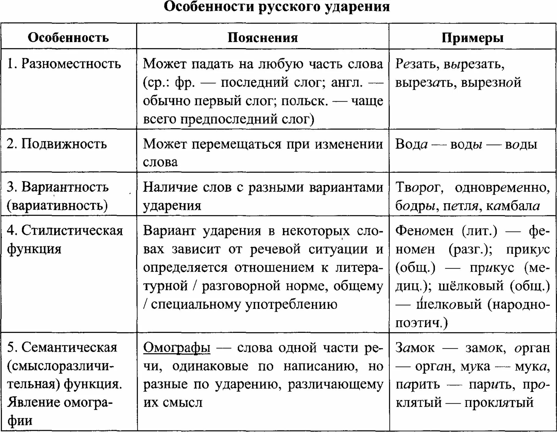 Основные признаки русского языка. Особенности русского ударения. Специфика русского ударения. Характеристика русского ударения. Особенности и функции русского ударения.