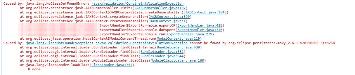 Cannot access java lang. Javax validation. северлет java lang. java.lang.noclassdeffounderror. constraintviolationexception.