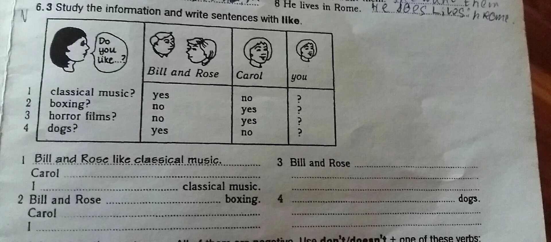 Write the sentences with s. I don't like Classical Music. You don't like Classical Music,. Kate don't like Classical Music. Kate don't like Classical Music перевод.