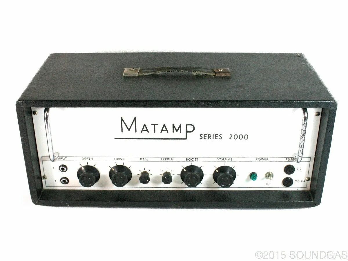 Series 2000. Matamp Valve head — Custom 140 Watt Dual channel w/2 4x12 Cabs.