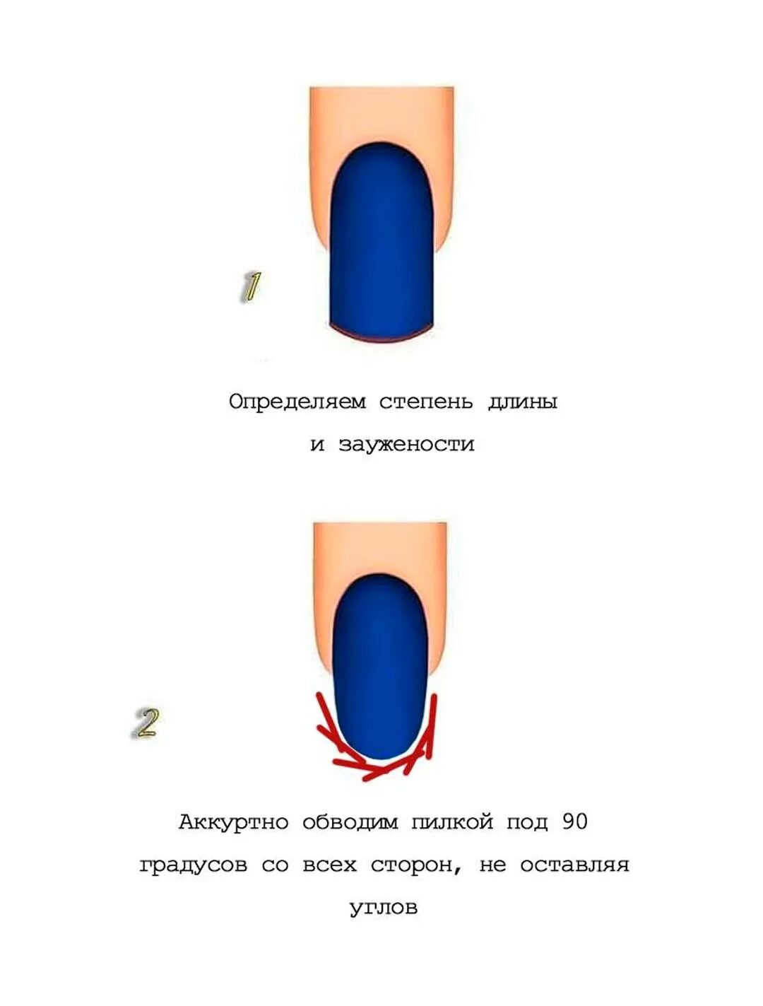 Опил формы ногтей технология для начинающих. Опил формы ногтей технология для начинающих