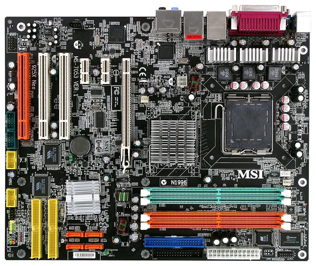 Системная плата motherboard. Материнская плата МСИ n1996 945gm4. MSI Core Cell n1996. MSI n1996 разъемы. MSI n1996 sys fun.