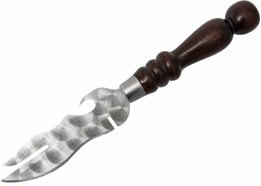 Нож шашлычный. Нож для снятия мяса с шампура с деревянной ручкой. Вилка для барбекю subor, 1 шт.. Шампура с деревянной ручкой. Шампур вилка для мангала.