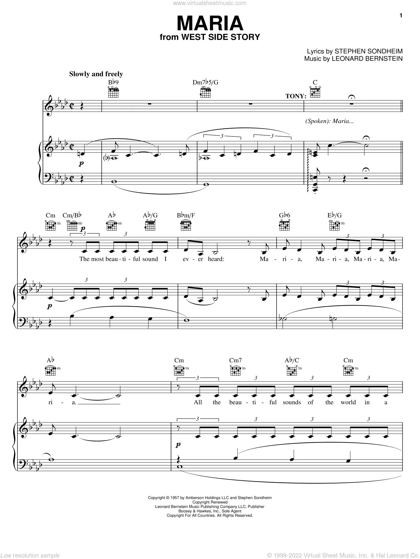 Sheet on this side. West side story tonight ноты. америка вестсайдская история ноты.